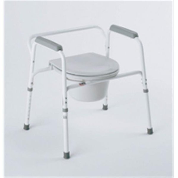 Carex Health Brands Carex Health Brands B35711 Bedside Steel Commode Cream FGB35711 0000